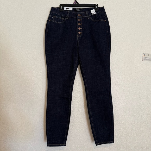 NWT Judy Blue Los Angeles Womens Button Fly Skinny Jeans High Waist size 14W - Picture 3 of 11